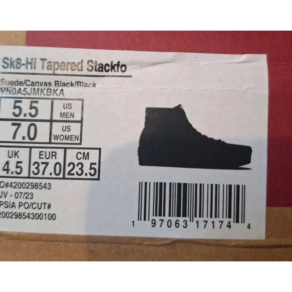 Vans item description